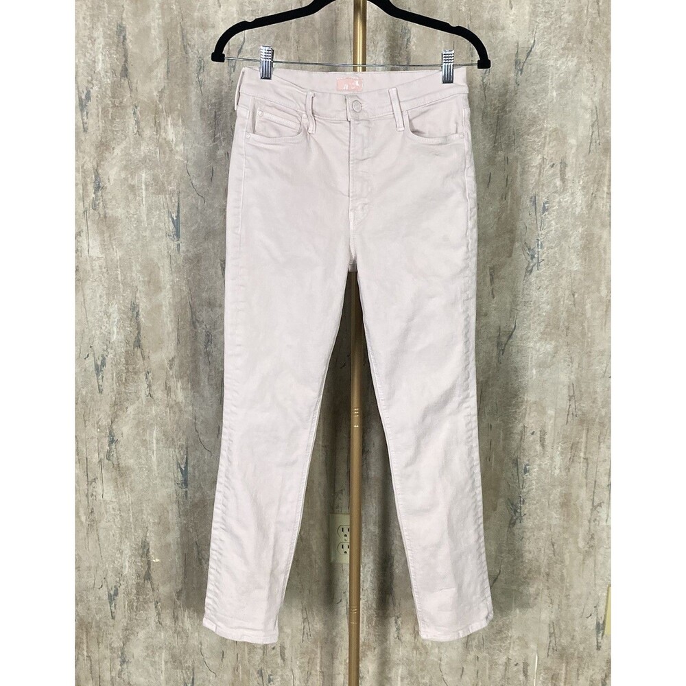 Mother The Dazzler Hover 29 jeans cotton denim pale peach Date night EUC